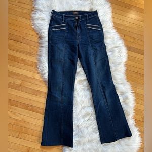 Mother boot cut stretch jeans